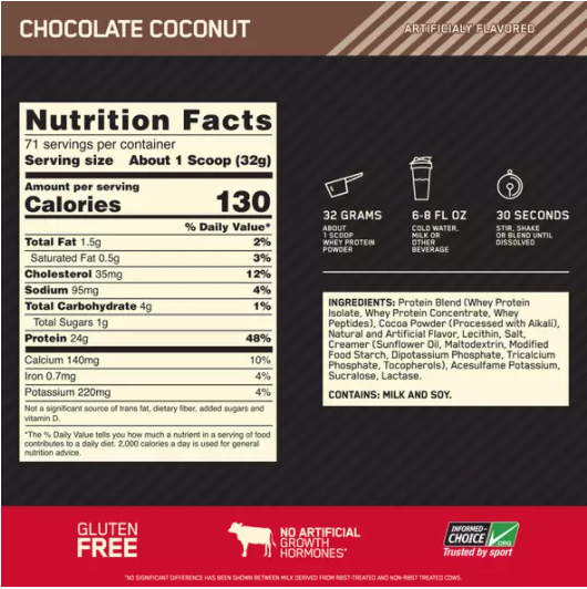 Gold Standard 100% Whey Protein Powder