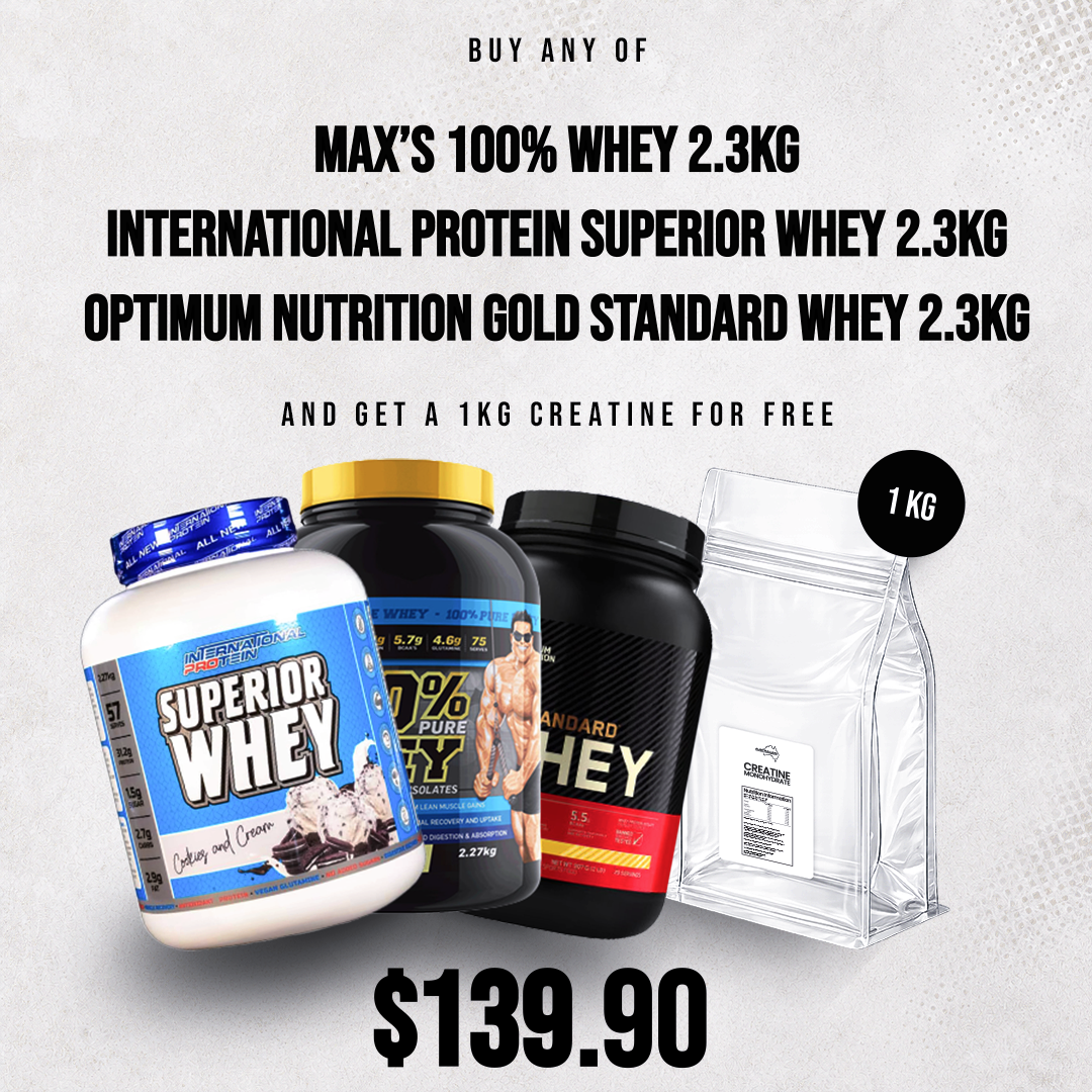 Bulk Protein SALE plus FREE 1KG Creatine
