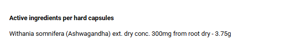 Ashwaganda KSW Emrald Labs Test Booster