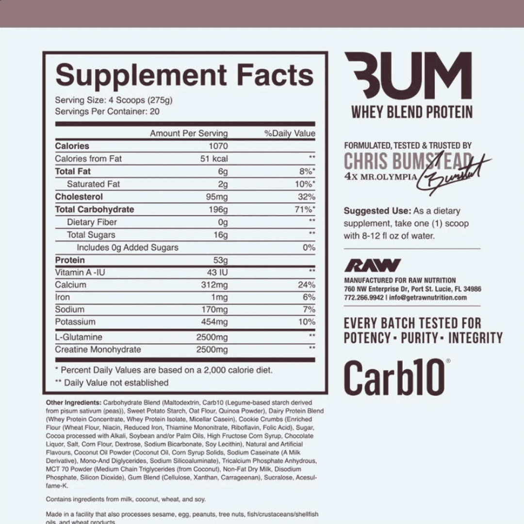 CBUM Mass Gainer 5.4kg Weight Gainer