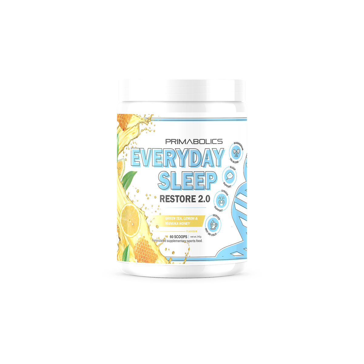 Primabolics Everyday Sleep 30 Serves — Green Tea with Lemon and Manuka Honey