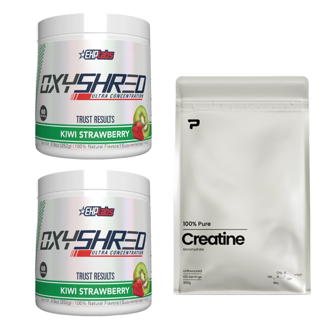 Oxyshred Twin Pack + Free Prime Creatine 300g