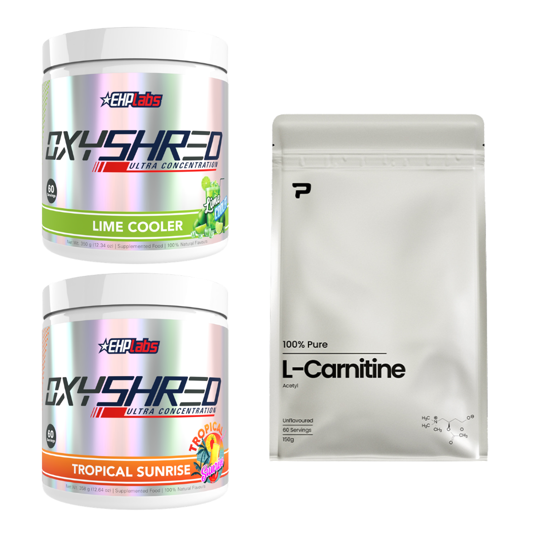 Oxyshred Twin Pack + Free Prime L-Carnitine 150g