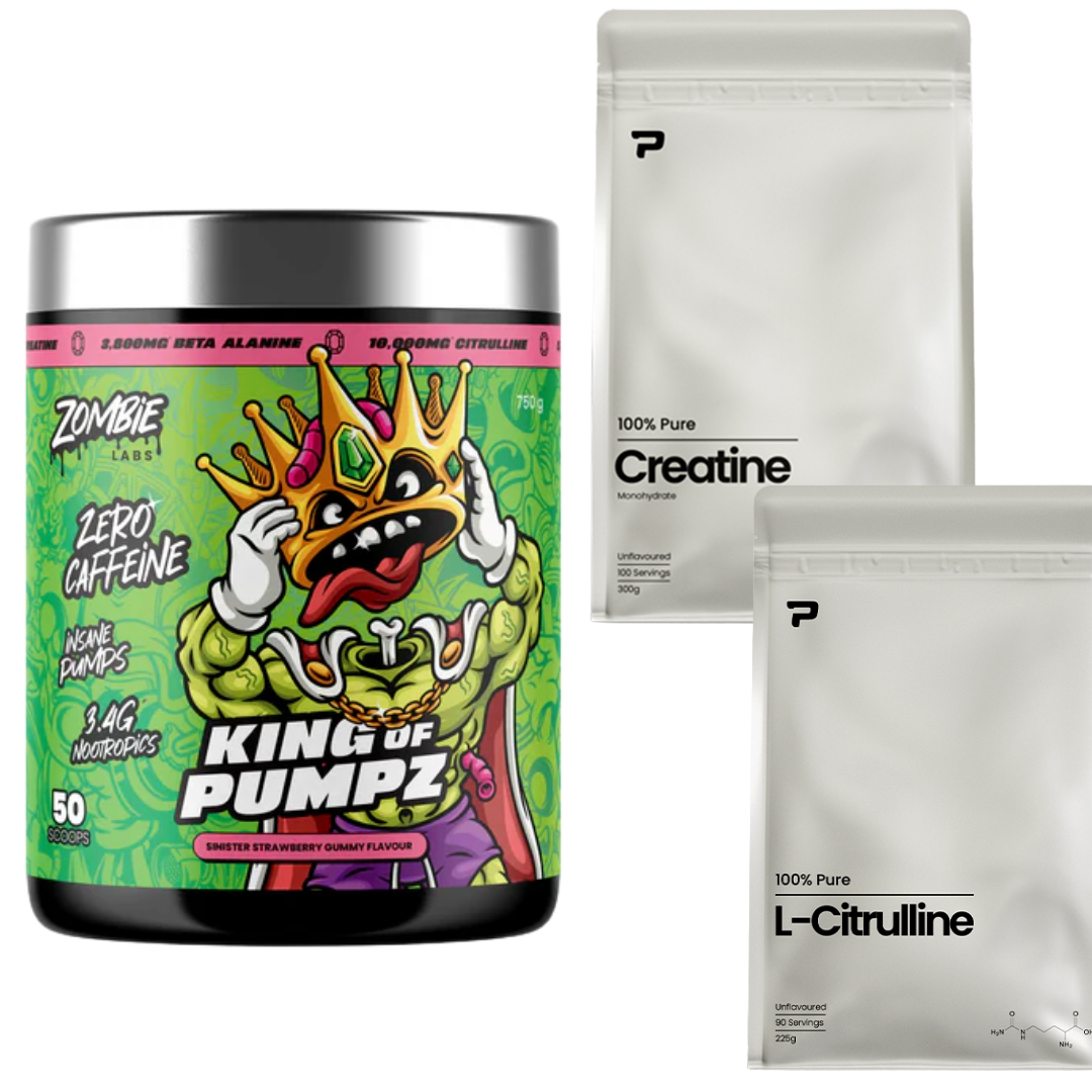 King of Pumpz + Free Prime Creatine 300g + Free Prime L-Citrulline 225g