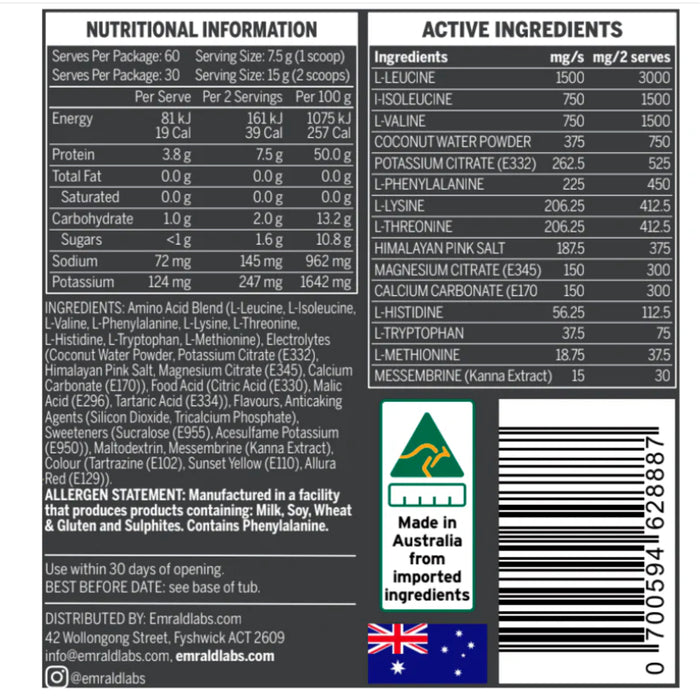 BCAA / EAA Emrald Emrald Labs