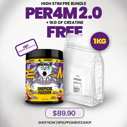 Highest Stim Preworkout + 1kg Free 100% Creatine Monohydrate