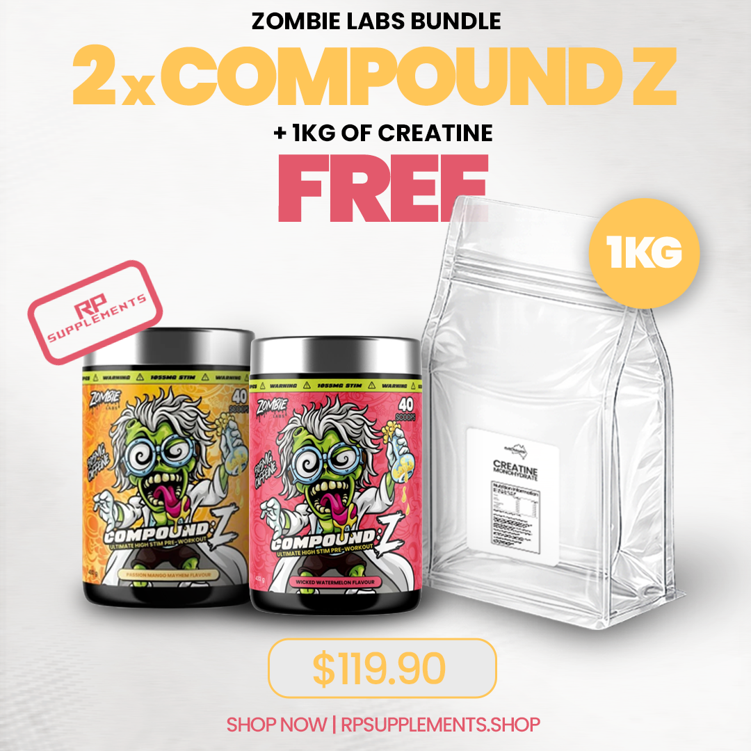 Zombie Labs Compound Z Twin Pack + FREE 1kg Creatine