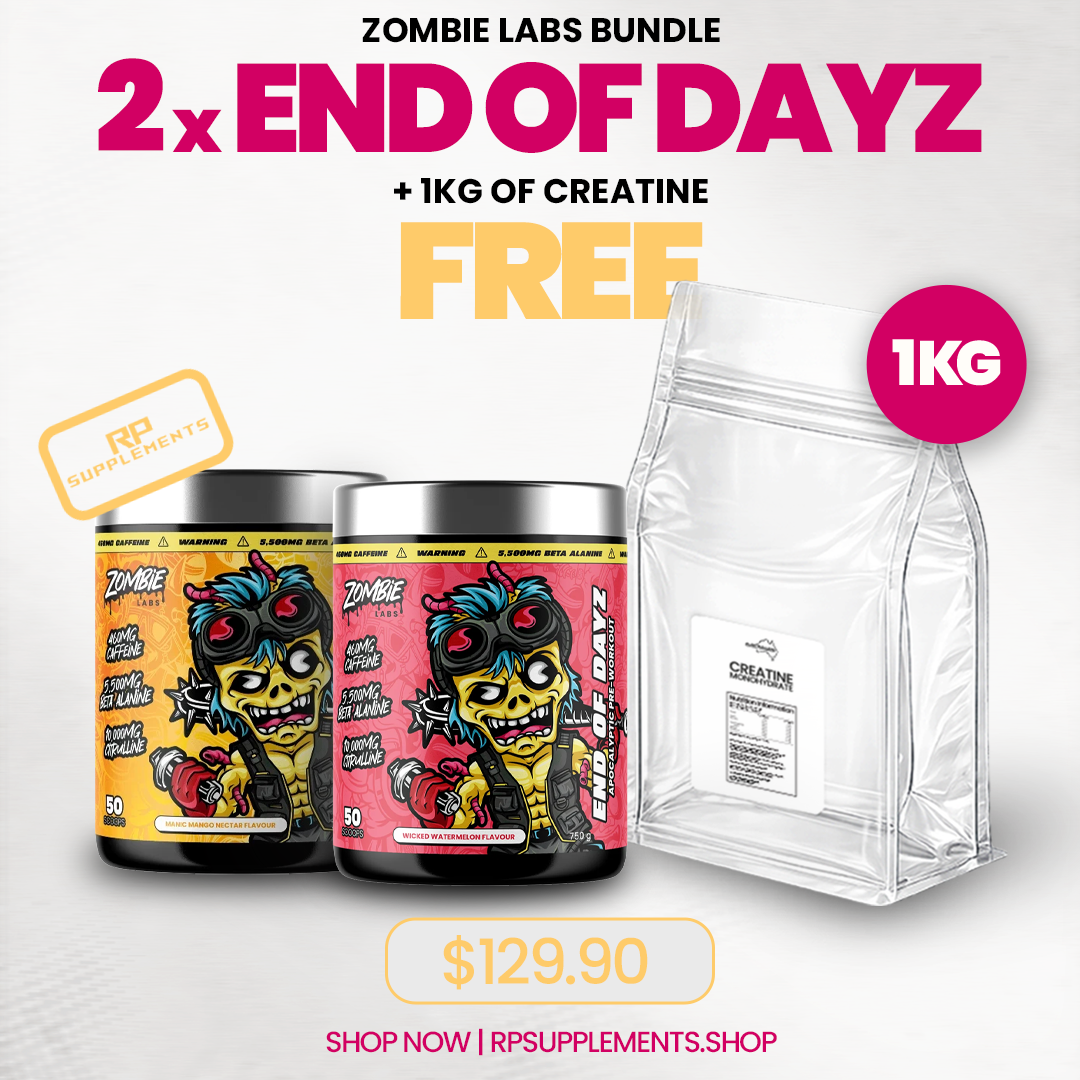 Zombie Labs End of Dayz Twin Pack + FREE 1kg Creatine