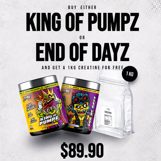 Ultimate Zombie Creatine Stack FREE 1kg of Creatine