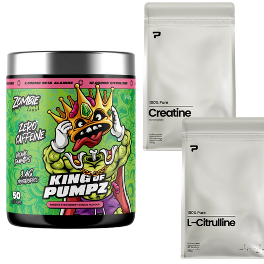 King of Pumpz + Free Prime Creatine 300g + Free Prime L-Citrulline 225g