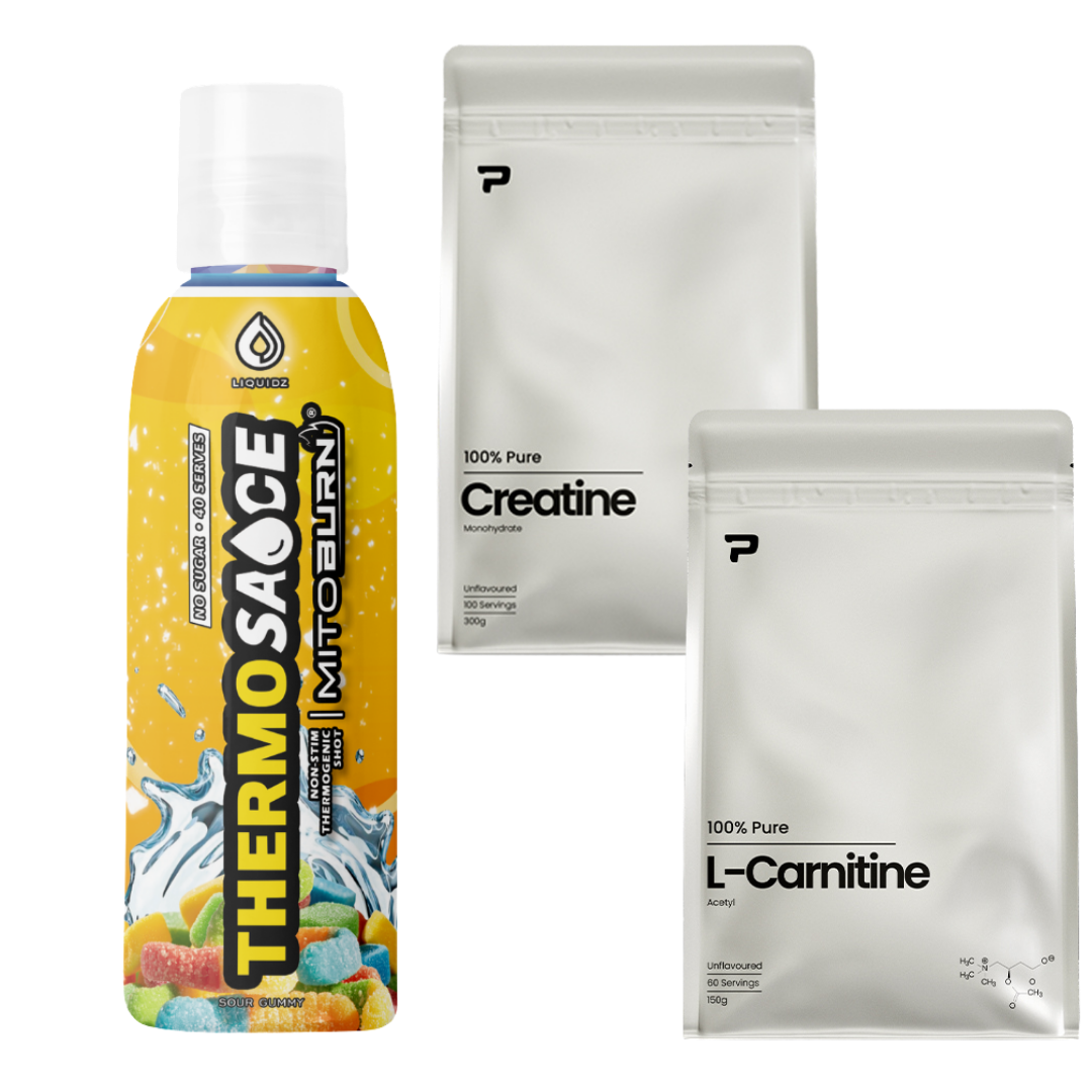 Thermo Sauce + Prime L Carnitine 225g + Prime Creatine 300g