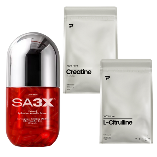 SA3X + Prime L-Citrulline 225g + Prime Creatine 300g