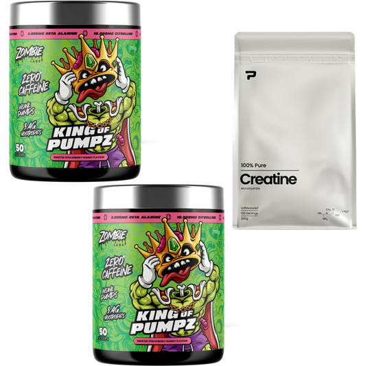 King of Pumpz Twin Pack + Free Prime Creatine 300g