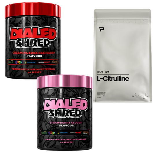 Dialed Shred Twin Pack + Free Prime L-Carnitine 225g